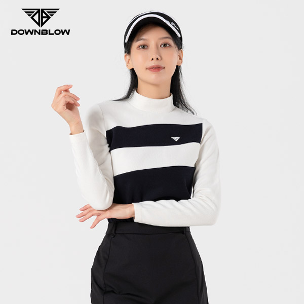 다운블로우 DBFWLB-2200W 여자 골프웨 어반 폴라 티셔츠 골프웨어 여성상의