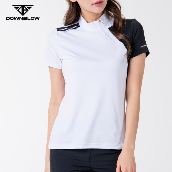 다운블로우 DB 1005-1W 여자 골프 반팔 반집업 티셔츠 골프웨어 여성상의